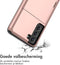iMoshion Hoesje Geschikt voor Samsung Galaxy S21 FE Hoesje - Ruimte voor 2 pasjes - iMoshion Backcover met pasjeshouder - Rosé Goud