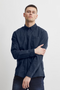 Blend Oxford Overhemd - Normale Pasvorm - Geweven Katoenmix - Dress Blues - Maat M