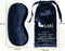 Loti Premium Zijden Slaapmasker - 100% Verduisterend - Verstelbaar - Zijdezacht - Blauw
