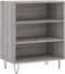 vidaXL - Dressoir - 57x35x70 - cm - bewerkt - hout - grijs - sonoma - eikenkleurig