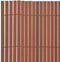 vidaXL - Tuinafscheiding - dubbelzijdig - 110x300 - cm - bruin
