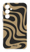Mio by Mobilize Hoesje geschikt voor Samsung Galaxy S25 MagSafe Telefoonhoesje Hardcase | Mio by Mobilize Backcover | Geschikt voor MagSafe | Geschikt voor Draadloos Opladen met Magnetische Ring | MagSafe Case - Swirl | Bruin
