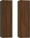 vidaXL - Tv-wandmeubels - 2 - st - 30,5x30x110 - cm - bruin - eikenkleur