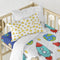 Happy Friday Duvet cover set 2 pieces Space rocket 115x145 cm (Cot bed) Multicolor