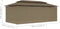 vidaXL - Prieel - met - gordijnen - 180 - g/m² - 600x298x270 - cm - taupe