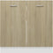 vidaXL - Wastafelonderkast - 80x46x81,5cm - bewerkt - hout - sonoma - eikenkleurig