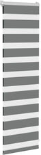 vidaXL - Zebra - rolgordijn - 50x100 - cm - stofbreedte - 45,9cm - donkergrijs