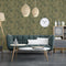 DUTCH WALLCOVERINGS Behang Joelle groen en goudkleurig