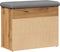 vidaXL - Schoenenbank - 62x32x50 - cm - bewerkt - hout - artisanaal - eikenkleur