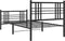 vidaXL - Bedframe - met - hoofd- - en - voeteneinde - metaal - zwart - 100x200 - cm
