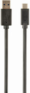 Gembird CCP-USB3-AMCM-1M - USB 2.0 type-C naar type-A - 100cm - Zwart