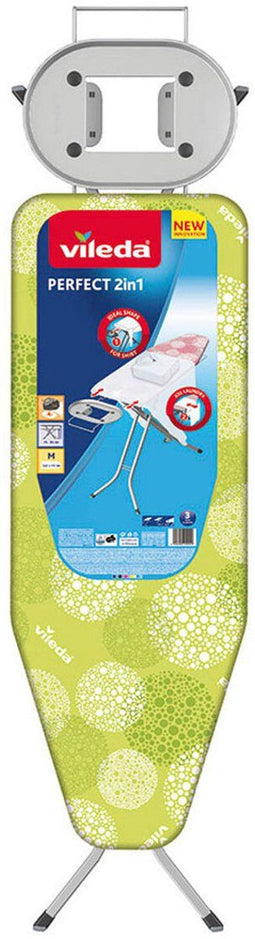 Strijkplank Vileda Perfect 161266 122 x 44 cm Groen Metaal Plastic 2 in 1