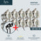 Olan Grondspots Complete Set - Tuinverlichting - 10 Aluminium/RVS Spots - Plug and Play - Zilvergrijs (10 stuks)