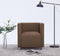 vidaXL Fauteuil kubus stof bruin
