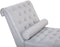 MURET - Chaise longue - Lichtgrijs - Symmetrisch - Polyester