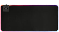 Deltaco GAM-092 - RGB muismat met QI-lader 10W - Zwart