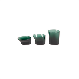 XLBoom CALA - Badkamerset van groen glas - 3-delige set