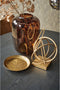 Light & Living Vaas Kobala - Glas - Bruin - 29 x 42 x 29 cm (BxHxD)