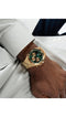 GUESS Equity GW0703G2 - Dameshorloge - 44 MM - Goud Groen