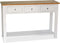 vidaXL - Wandtafel - 118x35x77 - cm - massief - eikenhout