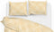 Zohome Agnetha Dekbedovertrek - Lits-jumeaux - Katoensatijn - 240x200-220cm - Geel