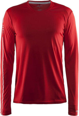 Craft Mind LS Tee - Lange mouw - Lichtgewicht met mesh panelen - Rood M