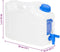 vidaXL - Watertank - met - kraan - 10 - L - kunststof - transparant