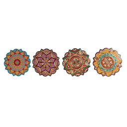 Placemat Home ESPRIT Kurk Dolomite 20 x 20 x 1 cm (4 Stuks)