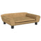 Kinderbank 70x45x26 cm fluweel bruin