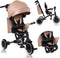 Lionelo Tris Plus - Driewieler 2-in-1 - Geschikt voor 9 maanden tot 5 jaar - Beige Sand