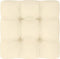 vidaXL - Palletkussen - 70x70x12 - cm - stof - crèmekleurig