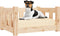 vidaXL - Hondenmand - 65,5x50,5x28 - cm - massief - grenenhout - honingbruin
