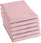 DDDDD - Theedoek - 60x65 cm - Pastel Roze - Set van 6 stuks