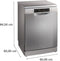 Bosch SMS26AI01F - Vaatwasser - RackMatic-hoogteverstelling - Geborsteld staal