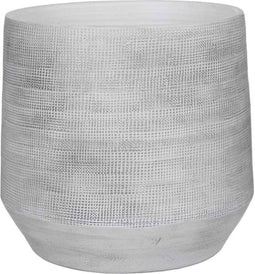 Mica Decorations Guido Bloempot - H32 x Ø36 cm - Terracotta - Off White
