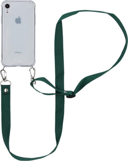 iMoshion Hoesje Geschikt voor iPhone Xr Hoesje Met Koord - iMoshion Backcover met koord - Nylon - Transparant