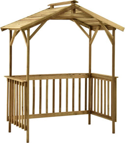 vidaXL - Barbecue-overkapping - 163,5x93x210 - cm - geïmpregneerd - grenenhout