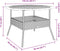 Tuintafel met acaciahouten blad Ø110x71 cm poly rattan beige