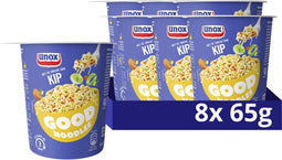 Unox Good Noodles Cup - Kip - zonder kunstmatige kleurstoffen en conserveermiddelen - 8 x 65 g