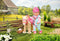 BABY born Mijn Schattige Paard - Poppenknuffel - met zadel en hoofdstel