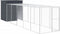vidaXL - Kippenhok - met - ren - 165x659x181 - cm - gegalvaniseerd - staal - antraciet