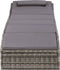 vidaXL - Ligbed - met - kussen - poly - rattan - grijs