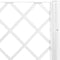 vidaXL - Plantenbak - met - latwerk - 40x40x142 - cm - polypropeen - wit