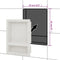 vidaXL - Douchenis - met - 2 - vakken - 41x51x10 - cm - matwit