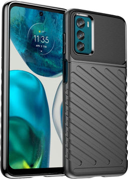 imoshion Hoesje Geschikt voor Motorola Moto G42 Hoesje Siliconen - imoshion Thunder Backcover - Zwart