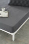 Verstelbaar onderlaken Naturals ELBA Donker grijs 105 x 190/200 cm (Bed van 105)