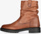 PS Poelman DUNGABALL - Dames enkellaarzen - Chunky zool 3.5 cm - Cognac