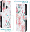iMoshion Hoesje Geschikt voor Samsung Galaxy A20e Hoesje Met Pasjeshouder - iMoshion Design Softcase Bookcase - Wit / Roze / Blossom Watercolor