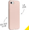 Accezz Liquid Silicone Backcover iPhone SE (2022 / 2020) / 8 / 7 - Schokabsorberend - Roze