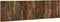 vidaXL - Hoofdbord - 180 - cm - massief - gerecycled - hout - meerkleurig